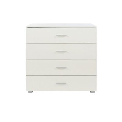 Arctic Gloss Large Modern White Chest of Drawers