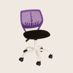 Lackberg Modern Purple Office Chair with Mesh Back