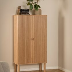 Large Modern Wooden Cabinet in Oak with Panelled Design
