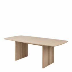 Loiret Modern Light Wooden Dining Table with Oak Veneer